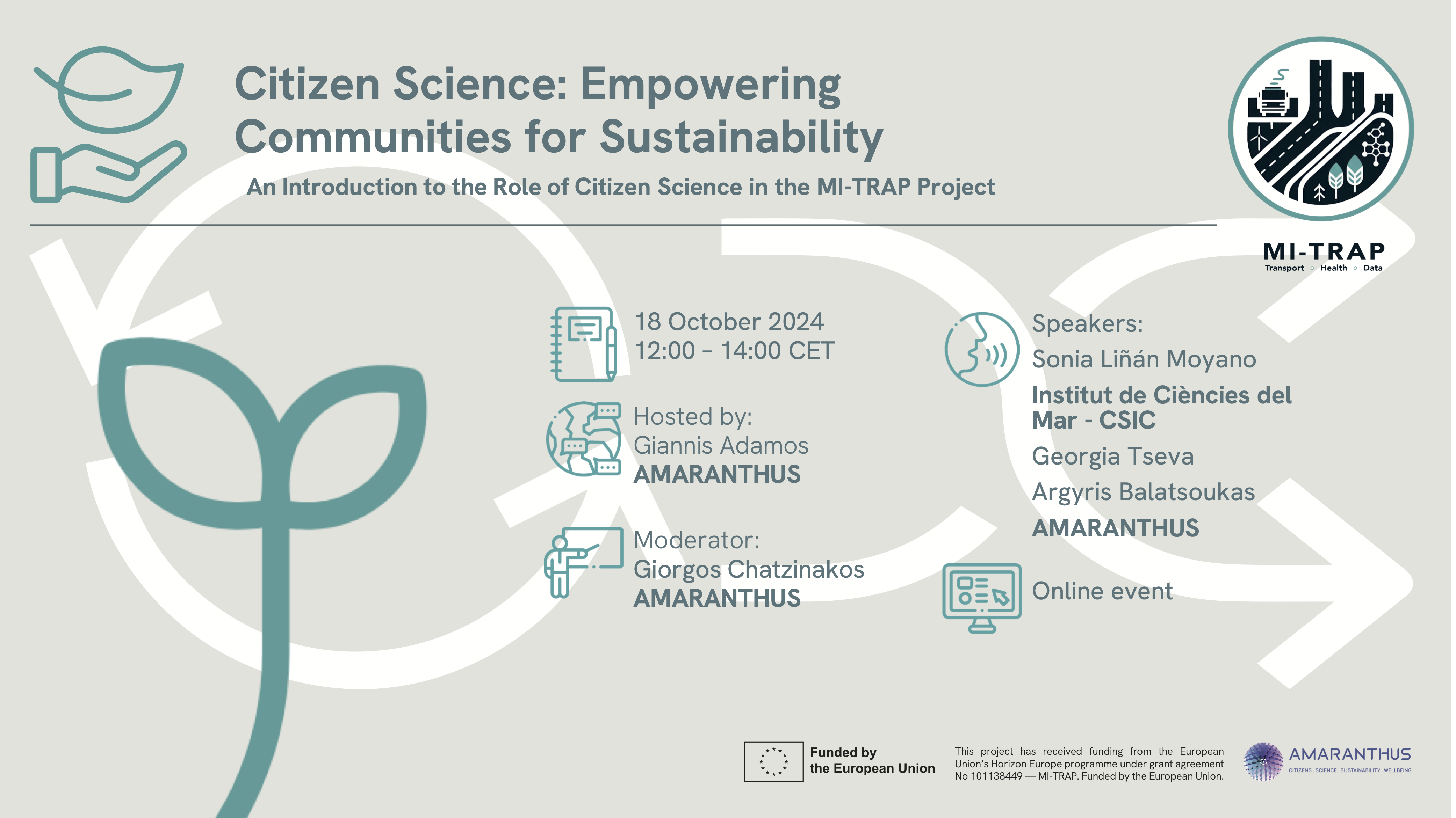 Online Workshop | The Role of Citizen Science in Shaping Sustainable Cities